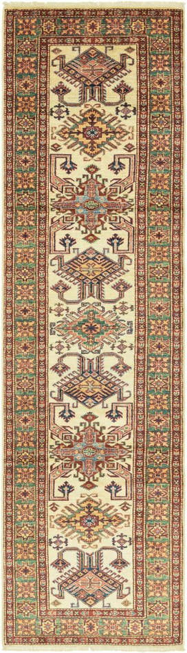Detail image of 2' 7 x 9' 9 Hand Knotted Kazak Oriental Runner Rug