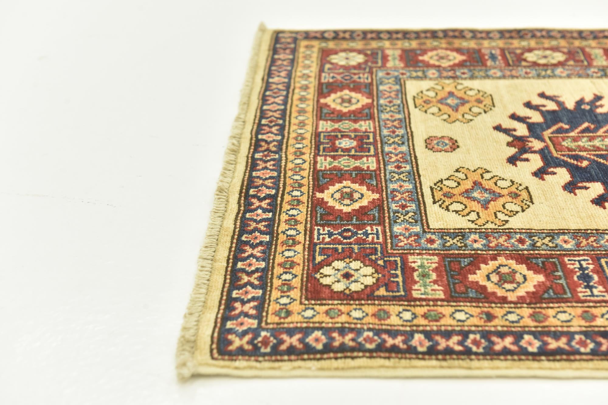 2' 8 x 9' 8 Hand Knotted Kazak Oriental Runner Rug