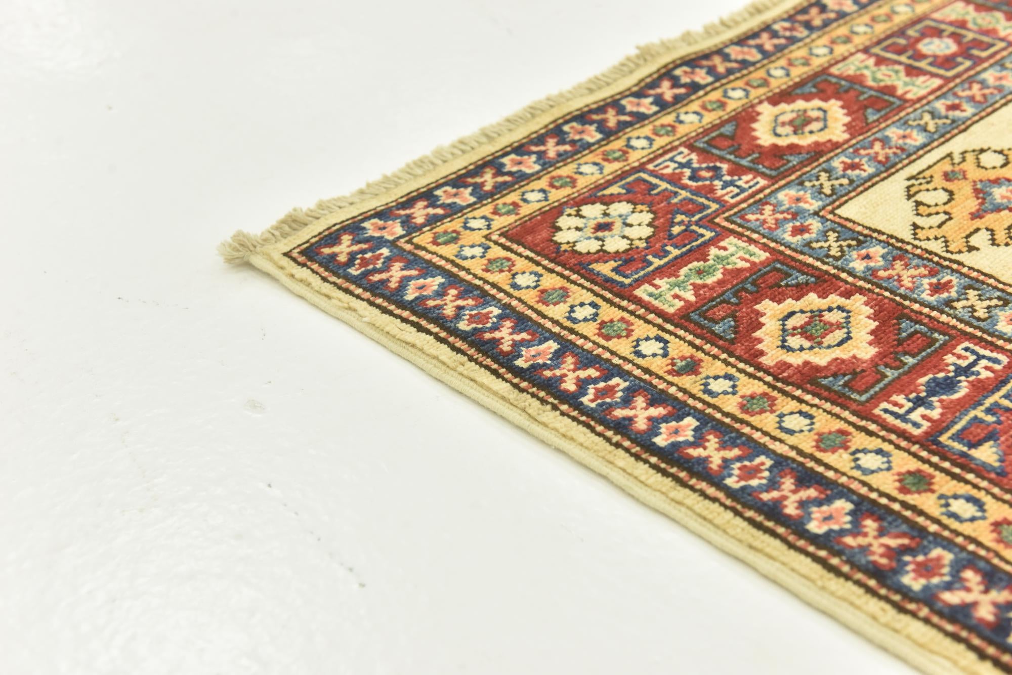 2' 8 x 9' 8 Hand Knotted Kazak Oriental Runner Rug