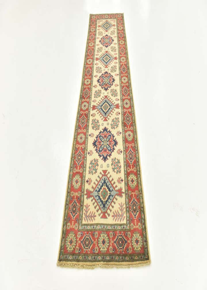 2' 9 x 9' 9 Hand Knotted Kazak Runner Rug