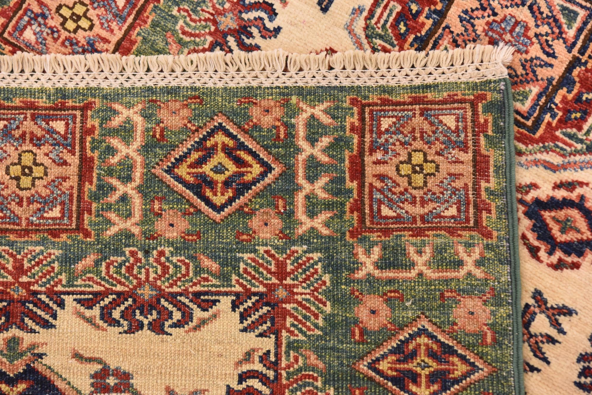2' 8 x 9' 8 Hand Knotted Kazak Oriental Runner Rug