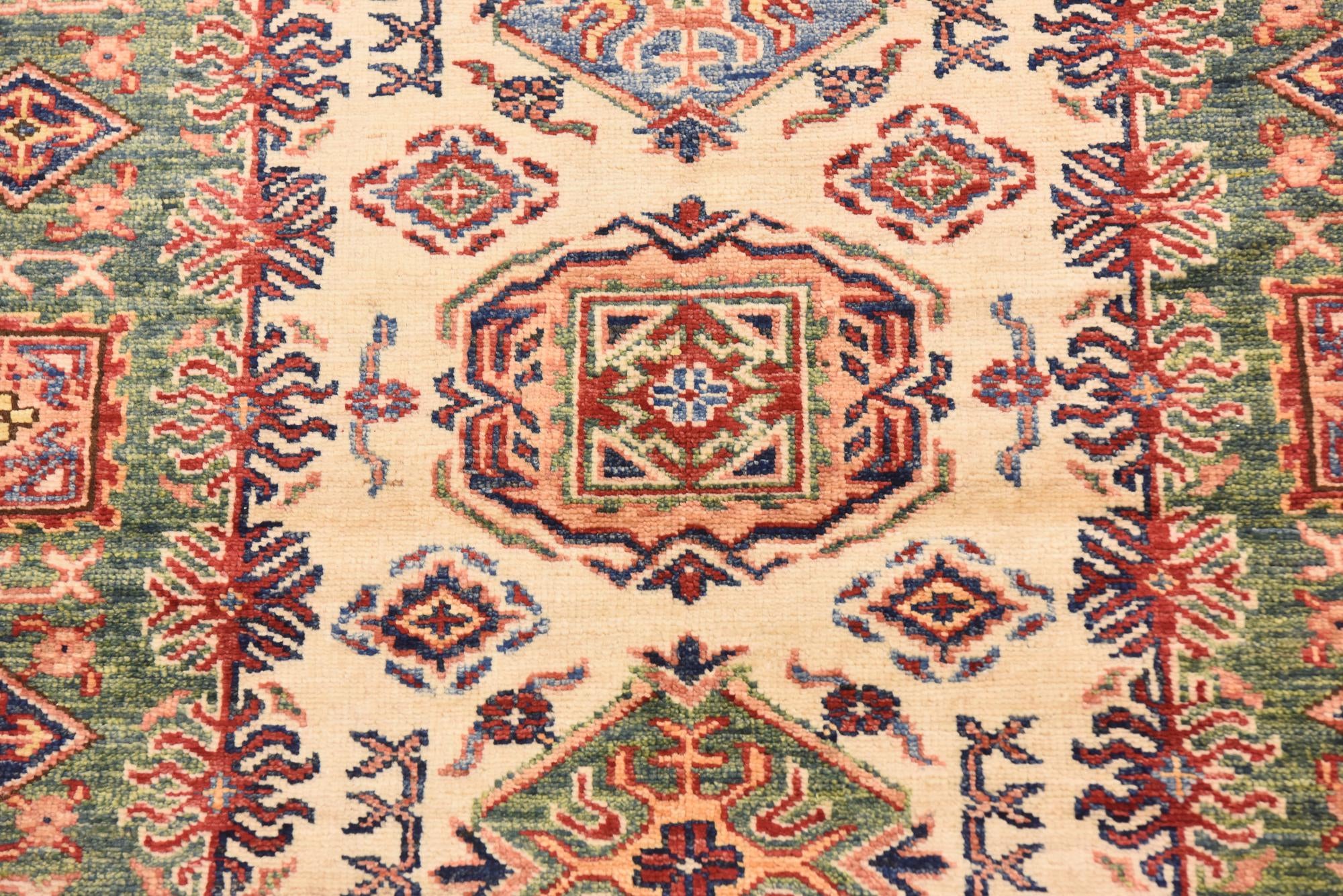 2' 8 x 9' 8 Hand Knotted Kazak Oriental Runner Rug