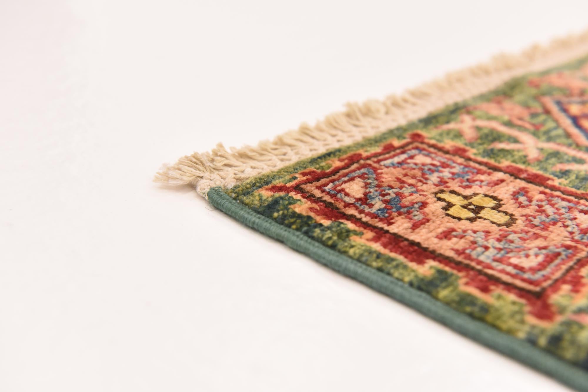 2' 8 x 9' 8 Hand Knotted Kazak Oriental Runner Rug