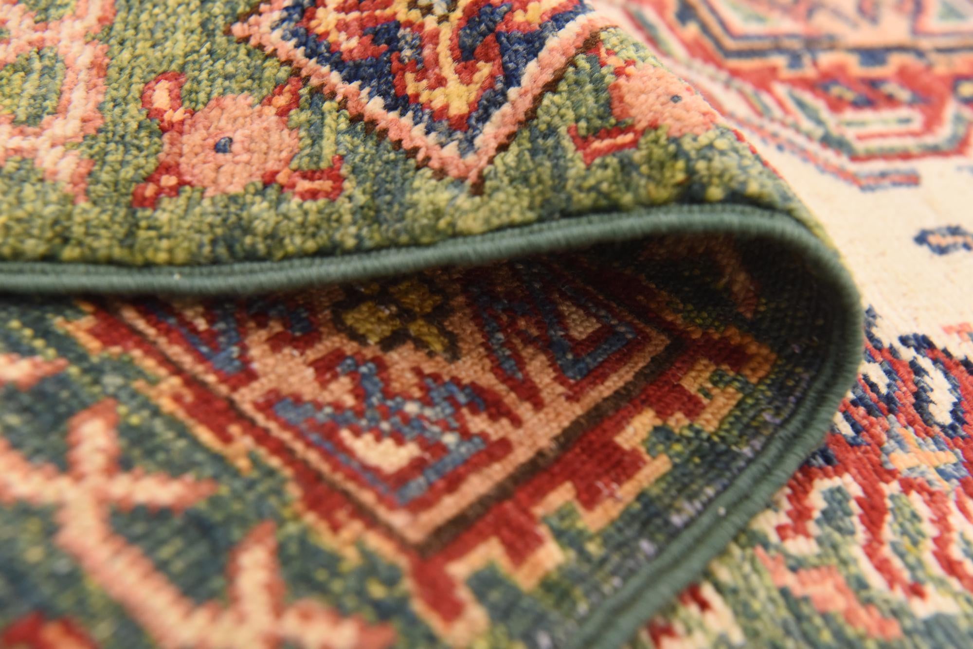 2' 8 x 9' 8 Hand Knotted Kazak Oriental Runner Rug