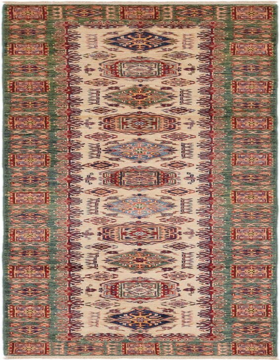 Detail image of 2' 8 x 9' 8 Hand Knotted Kazak Oriental Runner Rug