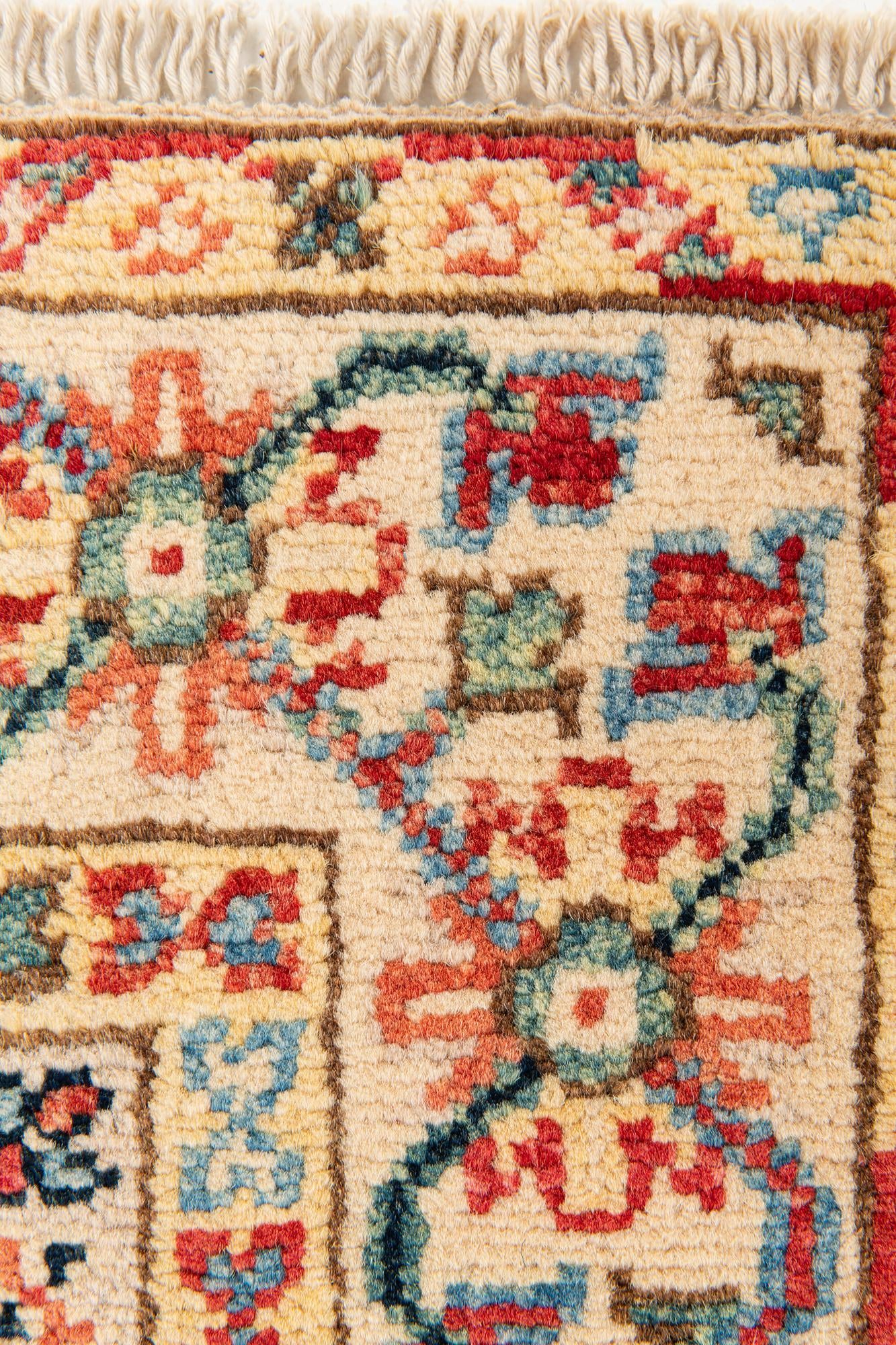 60cm x 190cm Hand Knotted Kazak Runner Rug