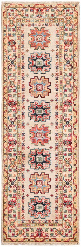 Detail image of 2' x 6' 2 Hand Knotted Kazak Runner Rug