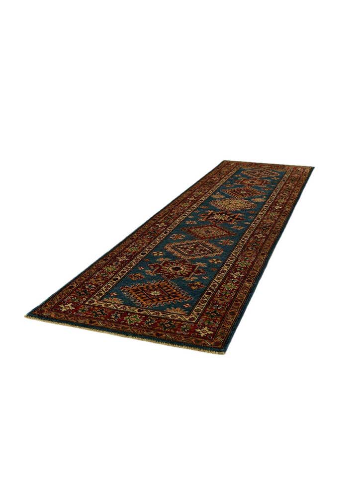 2' 8 x 9' 9 Hand Knotted Kazak Runner Rug
