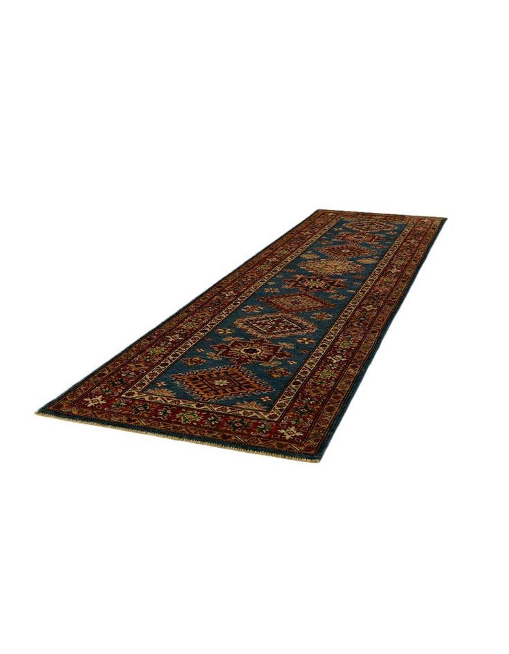 Detail image of 2' 8 x 9' 9 Hand Knotted Kazak Runner Rug