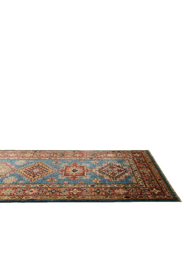 Detail image of 2' 8 x 9' 9 Hand Knotted Kazak Runner Rug