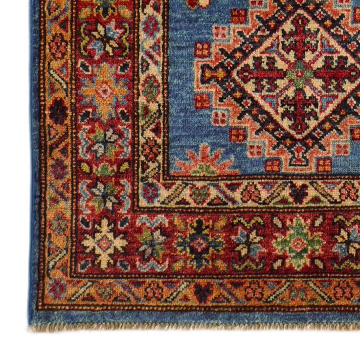 Detail image of 2' 8 x 9' 9 Hand Knotted Kazak Runner Rug