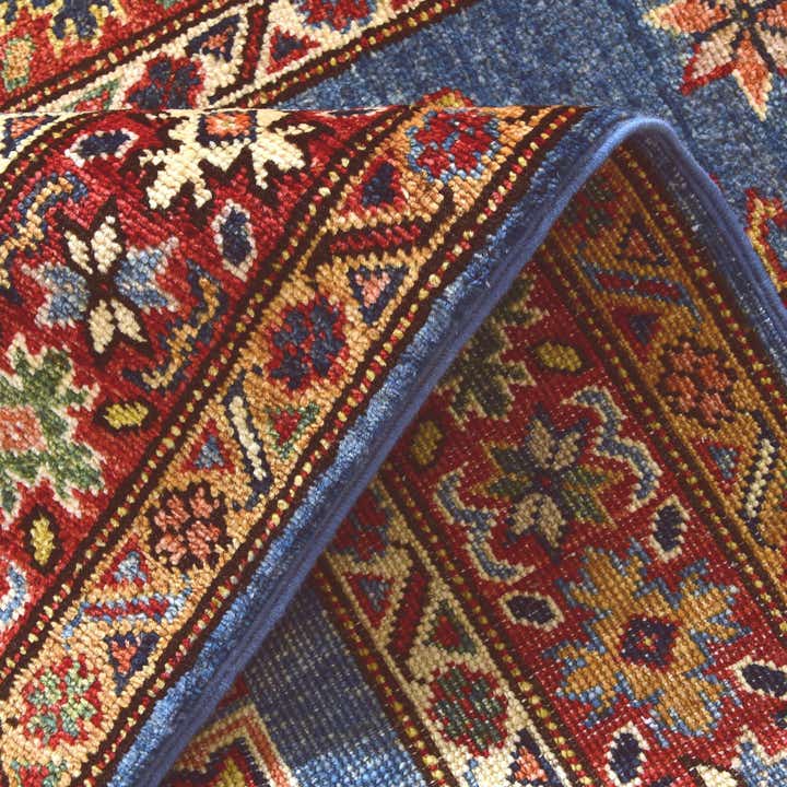 2' 8 x 9' 9 Hand Knotted Kazak Runner Rug