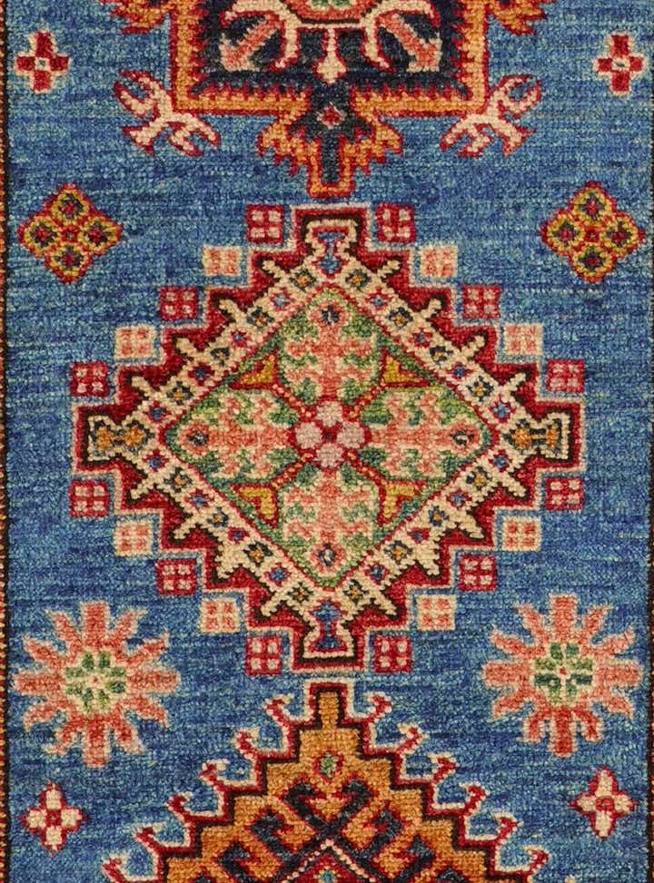 2' 8 x 9' 9 Hand Knotted Kazak Runner Rug