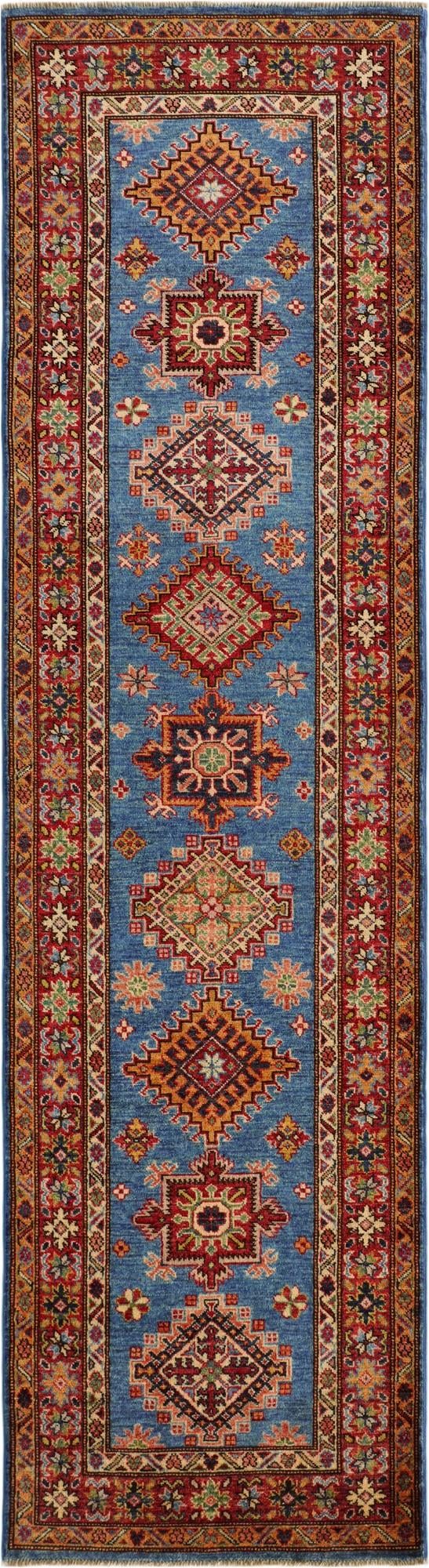 2' 8 x 9' 9 Hand Knotted Kazak Runner Rug
