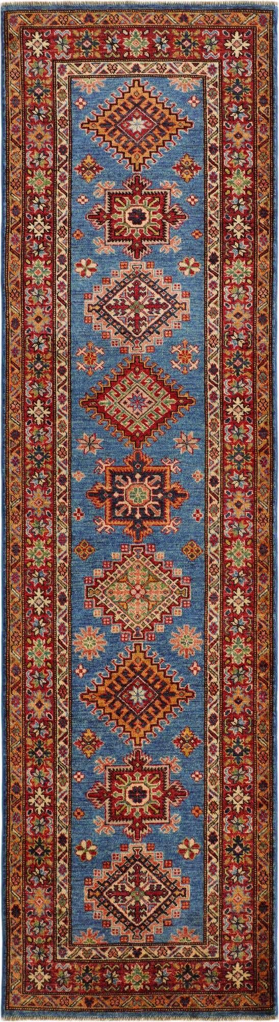 2' 8 x 9' 9 Hand Knotted Kazak Runner Rug