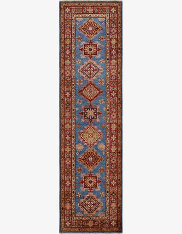 2' 8 x 9' 9 Hand Knotted Kazak Runner Rug