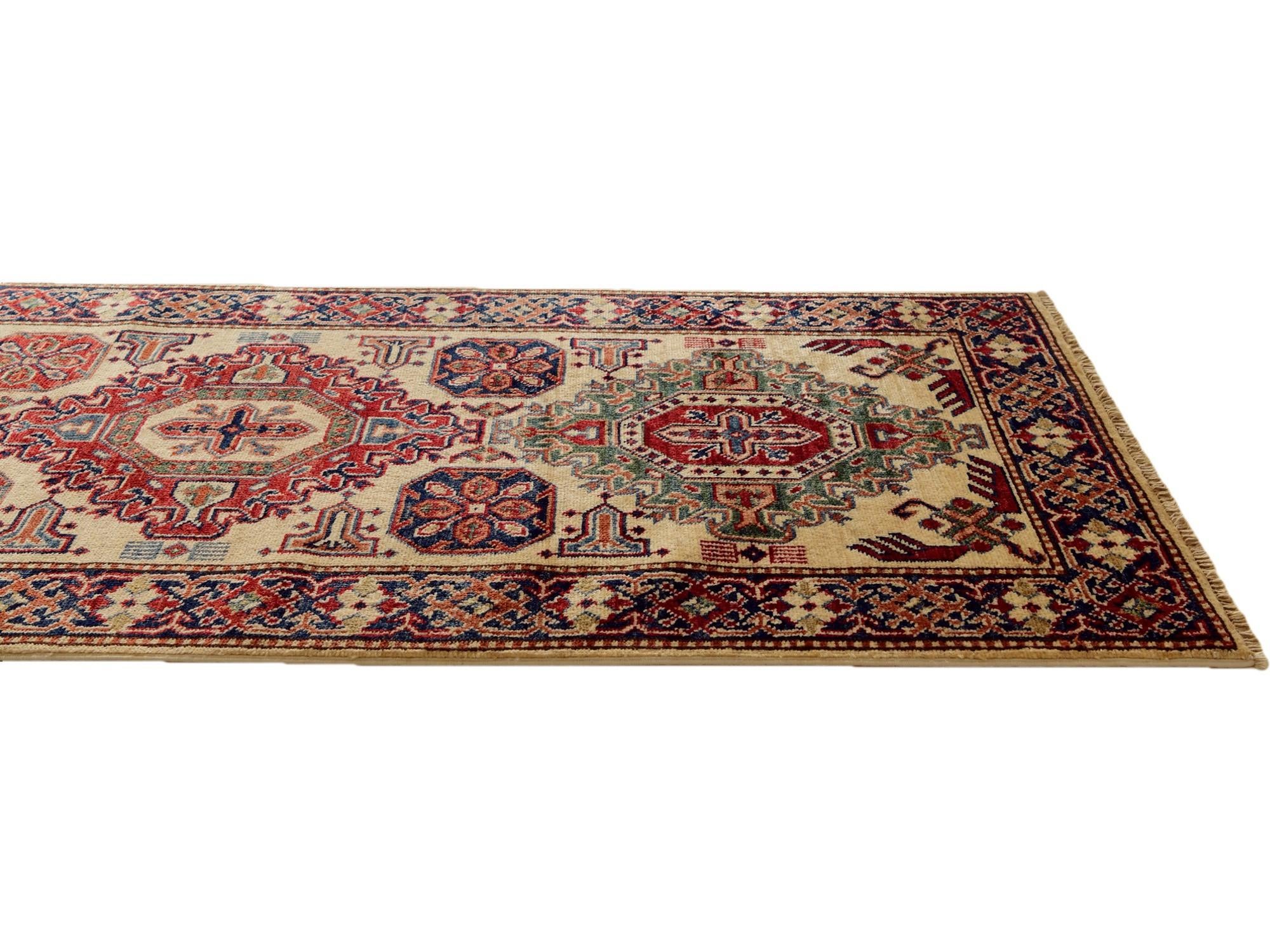 2' 6 x 8' 10 Hand Knotted Kazak Runner Rug
