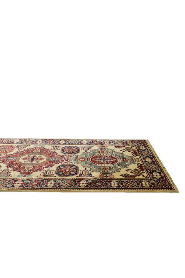 Detail image of 2' 6 x 8' 10 Hand Knotted Kazak Runner Rug