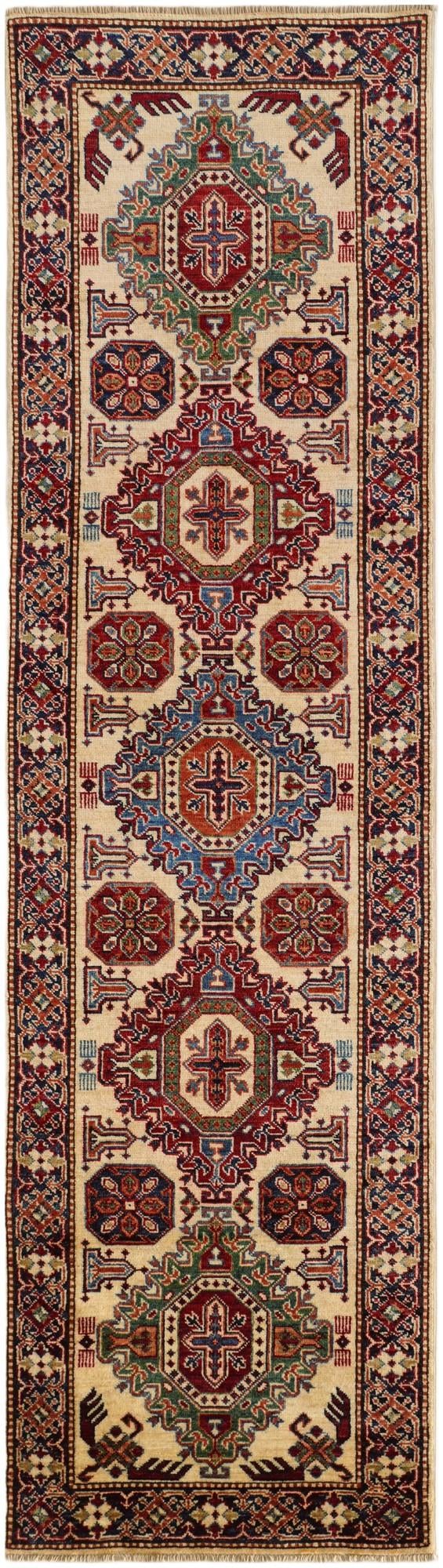 2' 6 x 8' 10 Hand Knotted Kazak Runner Rug