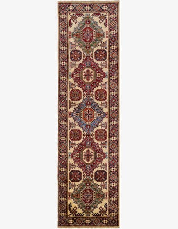2' 6 x 8' 10 Hand Knotted Kazak Runner Rug