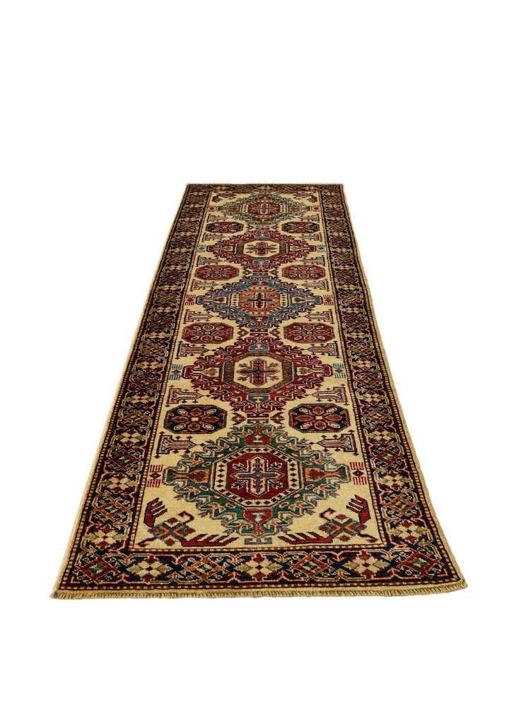 2' 6 x 8' 5 Hand Knotted Kazak Runner Rug