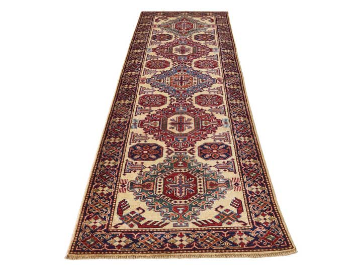 2' 6 x 8' 5 Hand Knotted Kazak Runner Rug