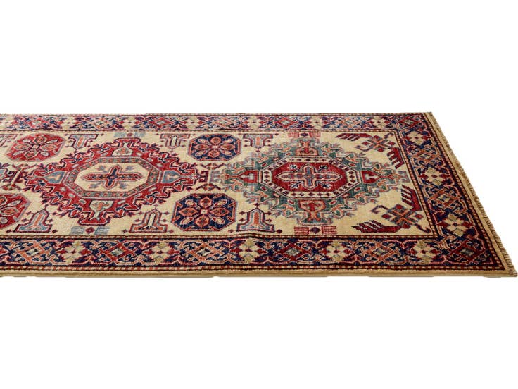 Detail image of 2' 6 x 8' 5 Hand Knotted Kazak Runner Rug