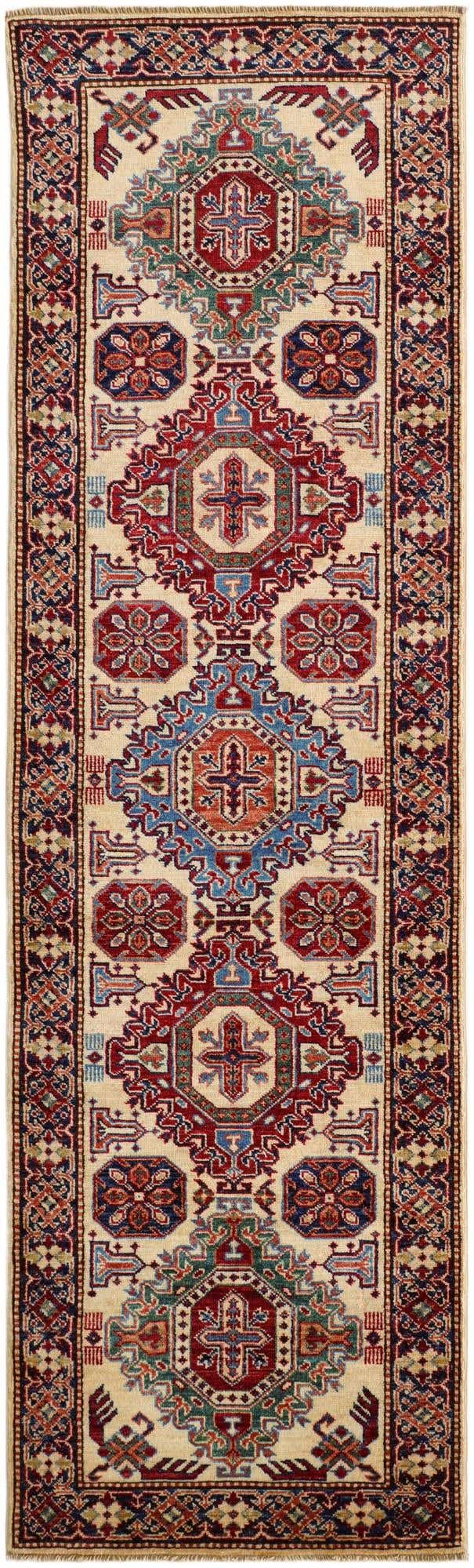 2' 6 x 8' 5 Hand Knotted Kazak Runner Rug