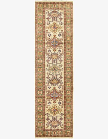 2' 7 x 9' 9 Hand Knotted Kazak Oriental Runner Rug