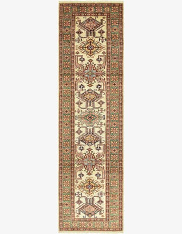 2' 7 x 9' 9 Hand Knotted Kazak Oriental Runner Rug