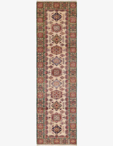 2' 8 x 9' 8 Hand Knotted Kazak Oriental Runner Rug