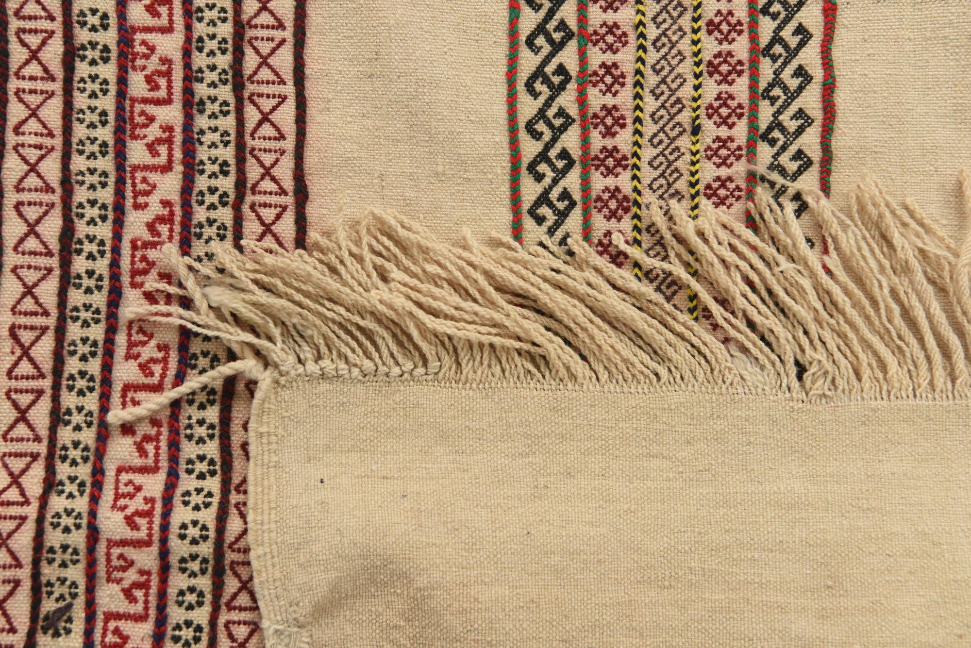 2' 5 x 8' 1 Hand Knotted Kilim Fars Persian Wool Runner Rug