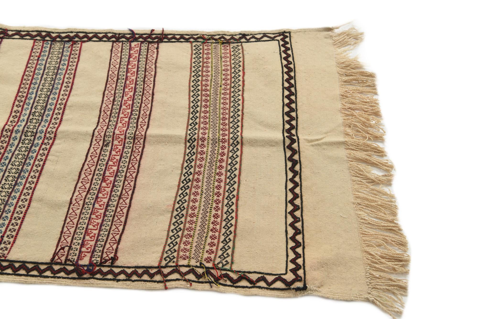 2' 5 x 8' 1 Hand Knotted Kilim Fars Persian Wool Runner Rug