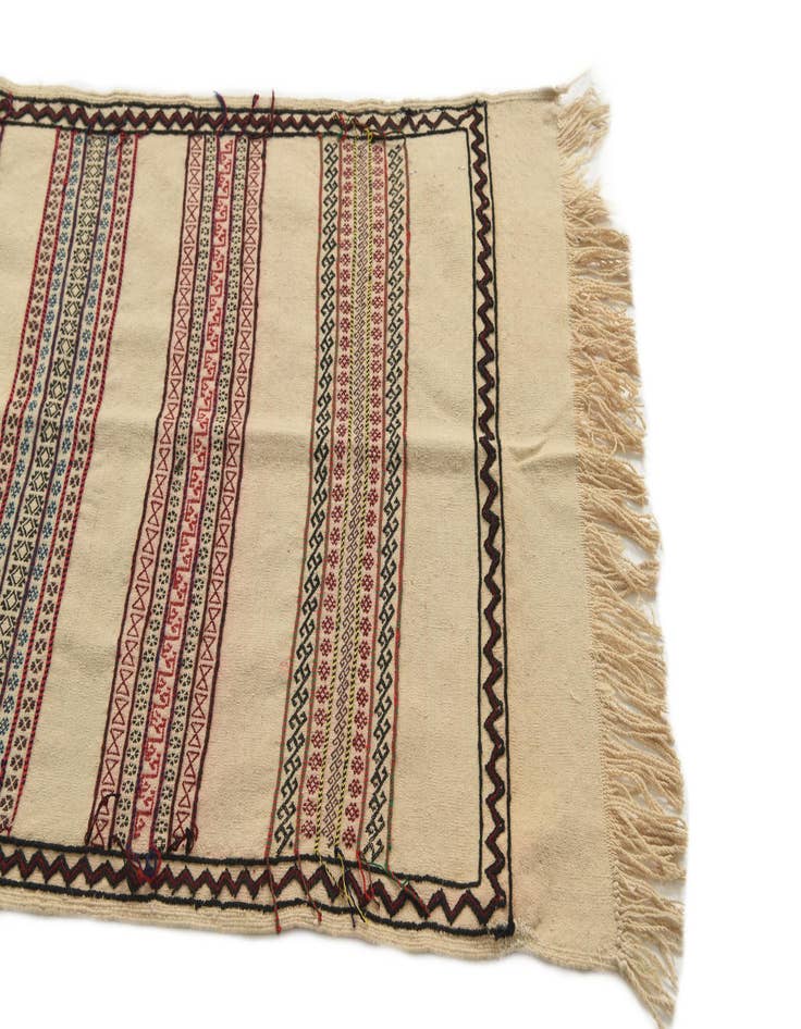 Detail image of 2' 5 x 8' 1  Hand Knotted Kilim Fars Persian Wool Runner Rug