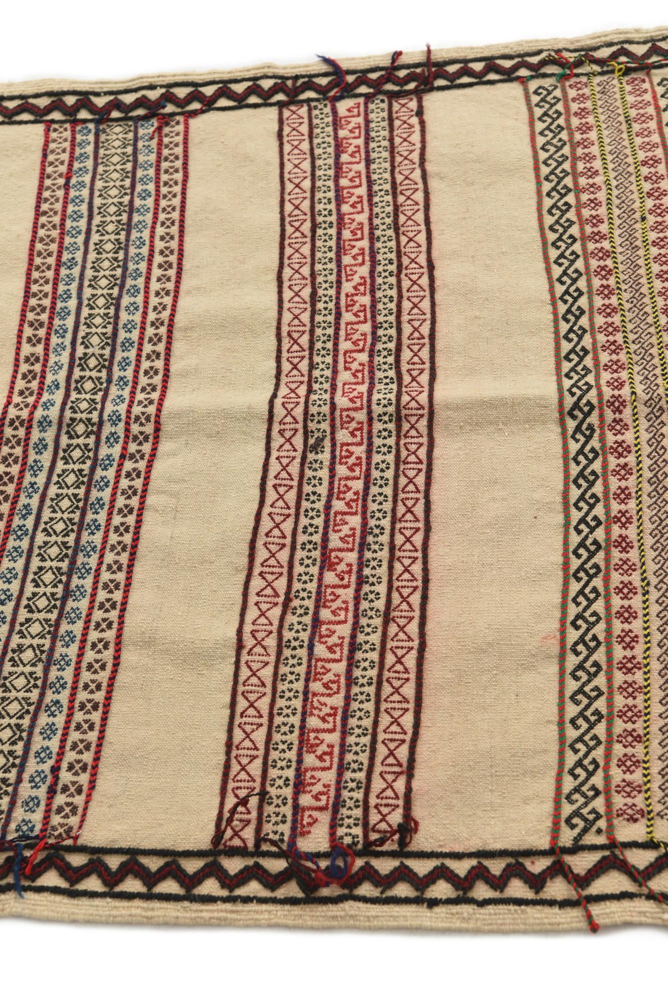 2' 5 x 8' 1 Hand Knotted Kilim Fars Persian Wool Runner Rug
