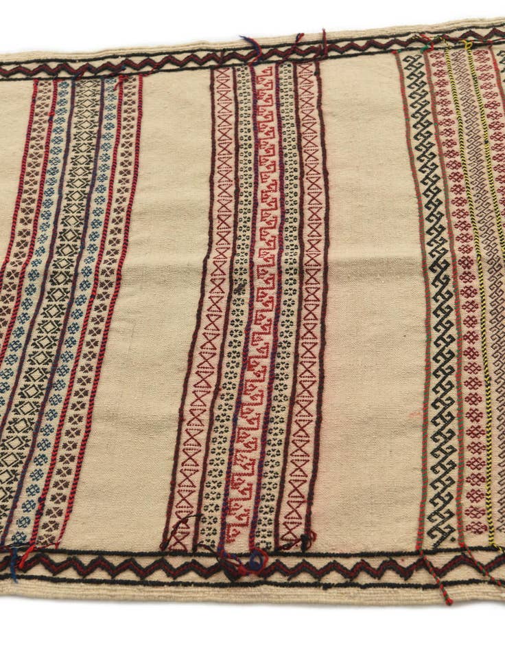 Detail image of 2' 5 x 8' 1  Hand Knotted Kilim Fars Persian Wool Runner Rug