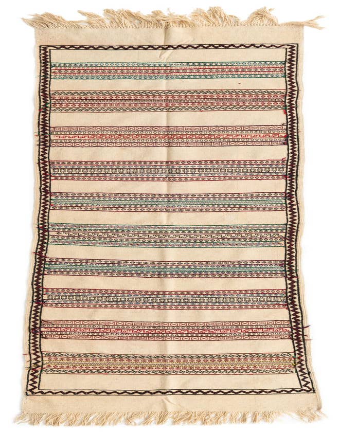 Detail image of 2' 5 x 8' 1 Hand Knotted Kilim Fars Persian Wool Runner Rug