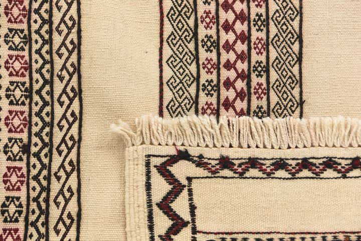 2' 3 x 6' 10 Hand Knotted Kilim Fars Persian Wool Runner Rug