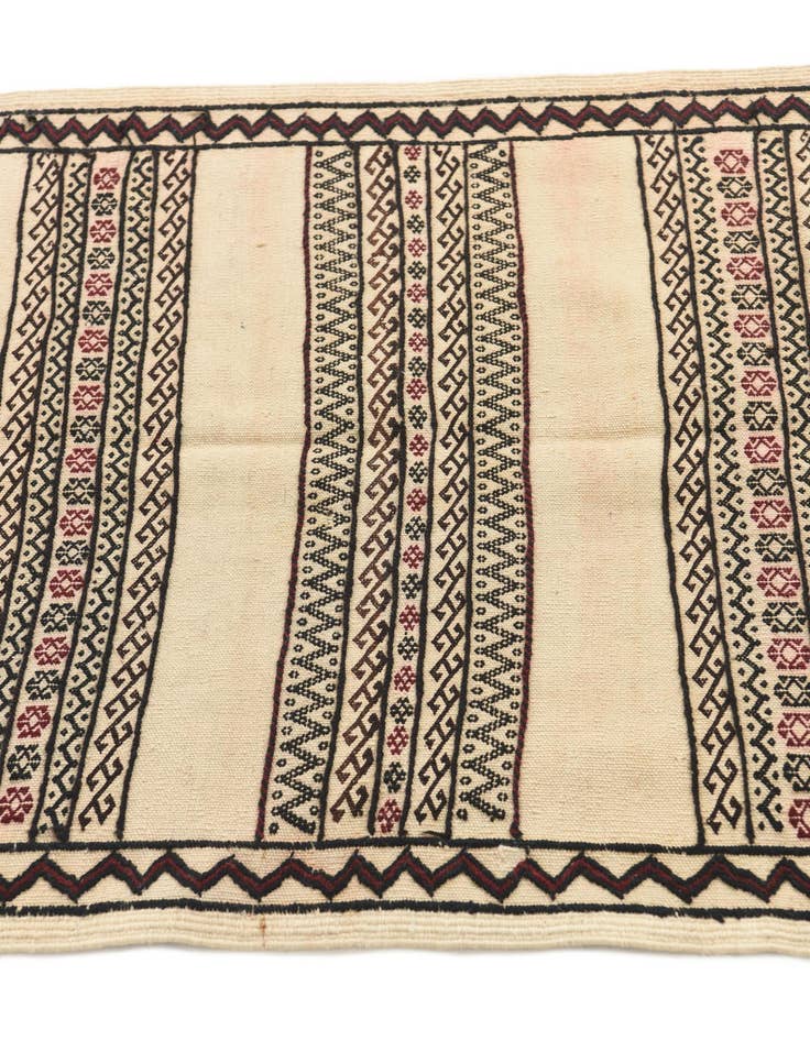 Detail image of 2' 3 x 6' 10 Hand Knotted Kilim Fars Persian Wool Runner Rug