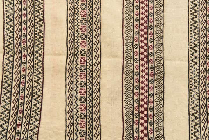 2' 3 x 6' 10 Hand Knotted Kilim Fars Persian Wool Runner Rug
