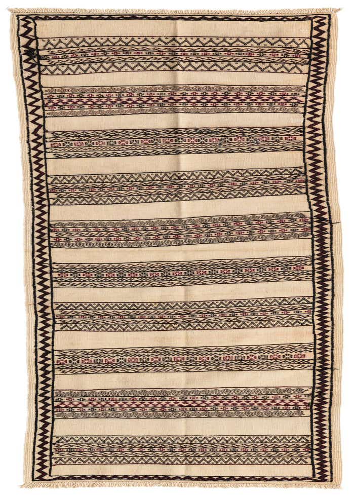 2' 3 x 6' 10 Hand Knotted Kilim Fars Persian Wool Runner Rug