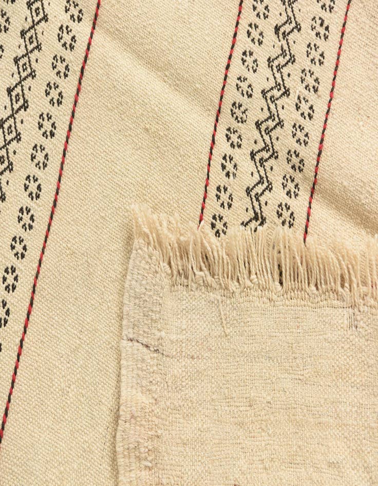 Detail image of 2' 9 x 7' 6  Hand Knotted Kilim Fars Persian Wool Runner Rug