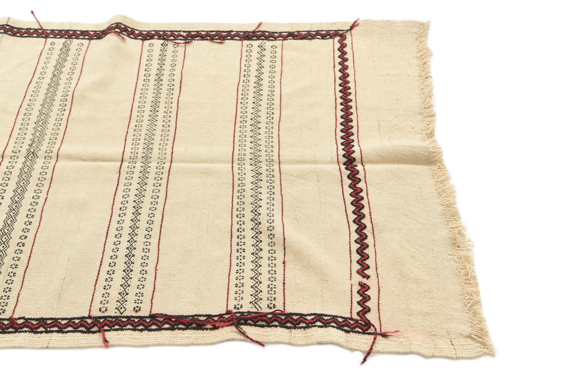 2' 9 x 7' 6 Hand Knotted Kilim Fars Persian Wool Runner Rug