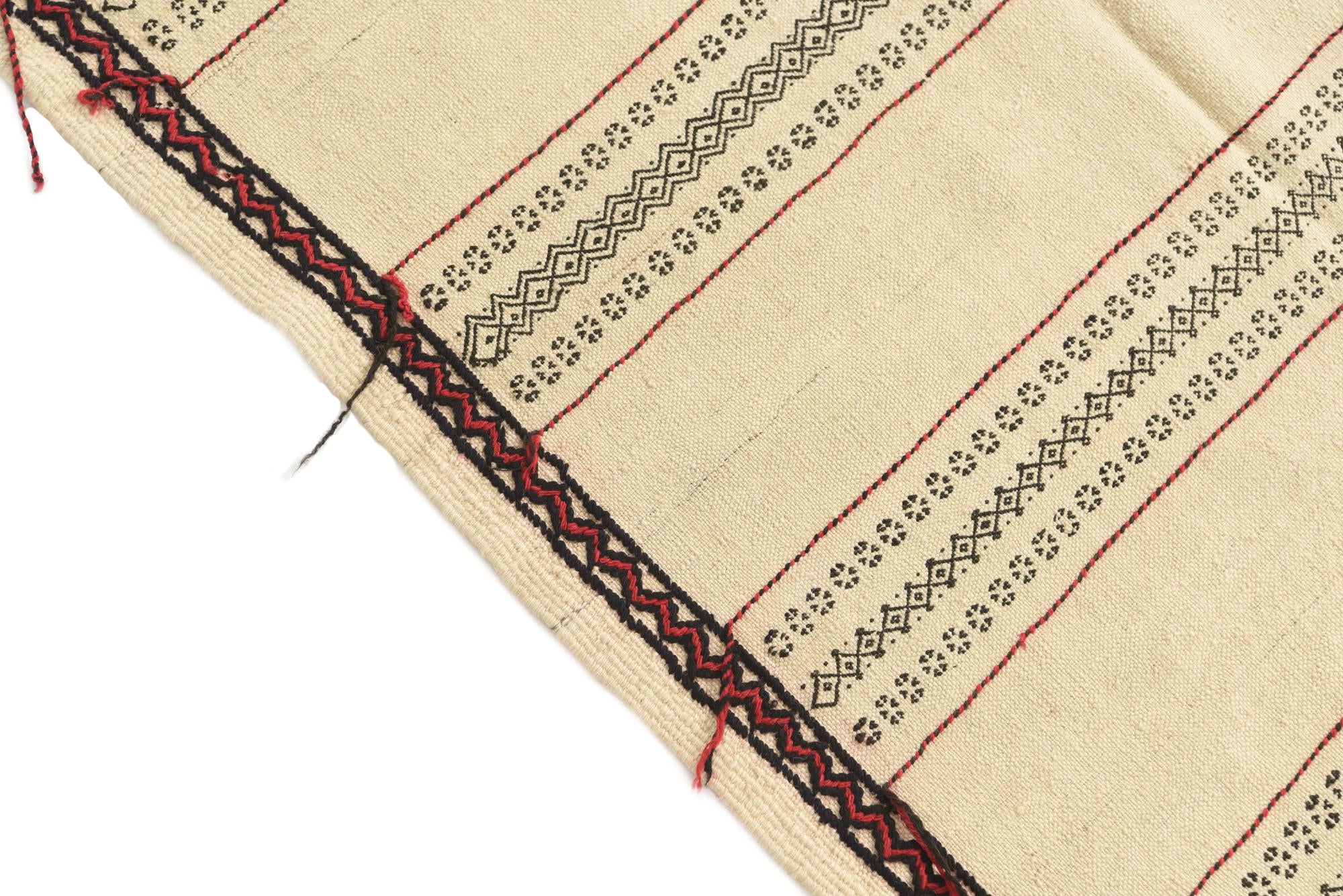 2' 9 x 7' 6 Hand Knotted Kilim Fars Persian Wool Runner Rug