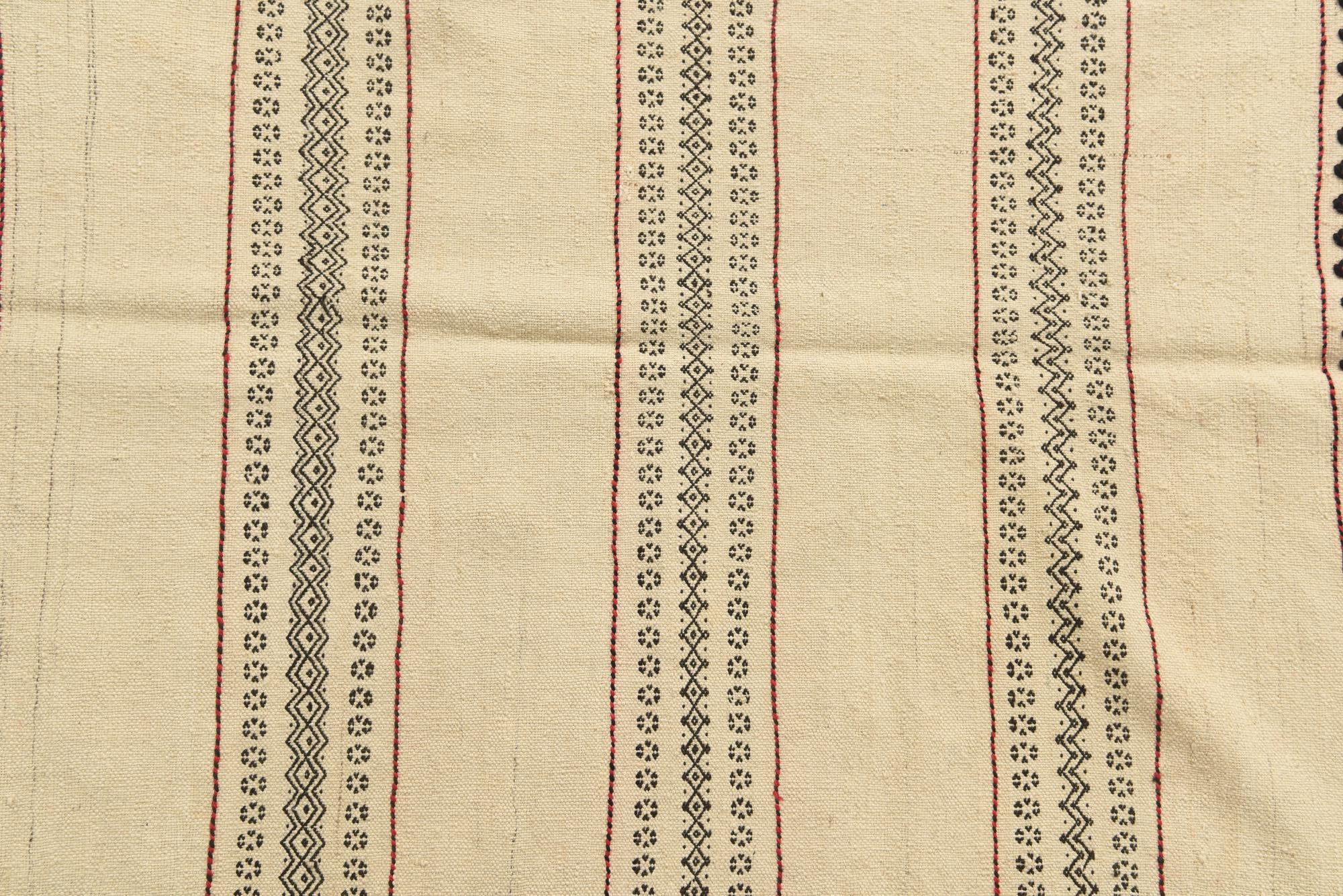2' 9 x 7' 6 Hand Knotted Kilim Fars Persian Wool Runner Rug