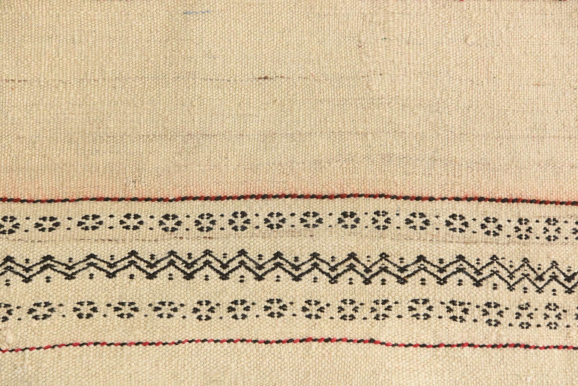 2' 9 x 7' 6 Hand Knotted Kilim Fars Persian Wool Runner Rug