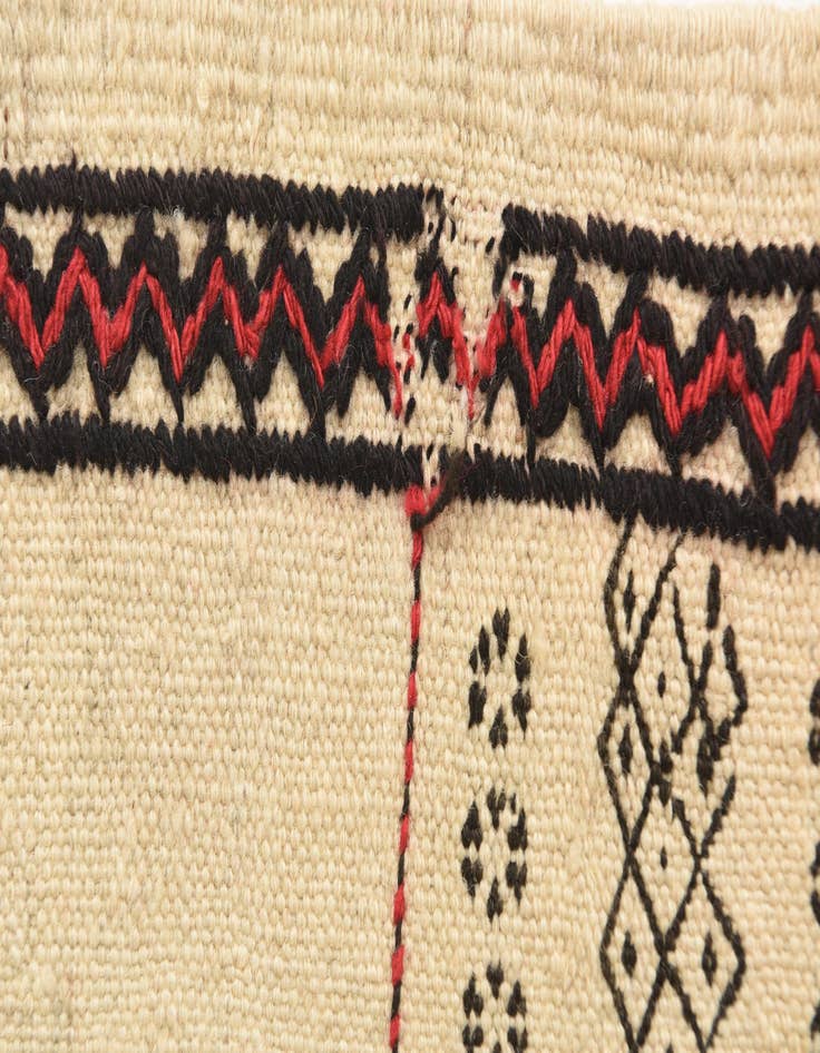 Detail image of 2' 9 x 7' 6  Hand Knotted Kilim Fars Persian Wool Runner Rug