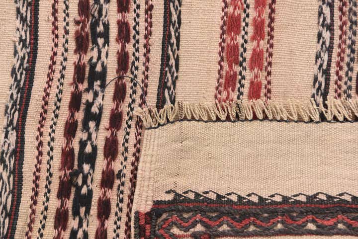 2' 4 x 9' 6 Hand Knotted Kilim Fars Persian Wool Runner Rug