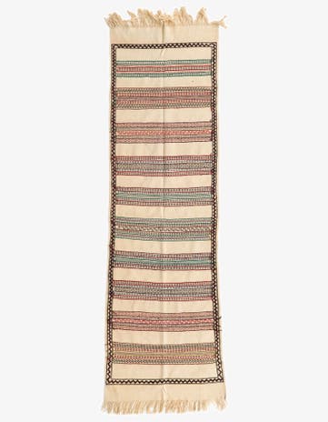 2' 5 x 8' 1 Hand Knotted Kilim Fars Persian Wool Runner Rug