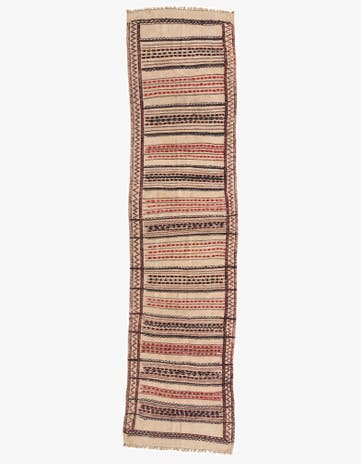 2' 4 x 9' 6 Hand Knotted Kilim Fars Persian Wool Runner Rug